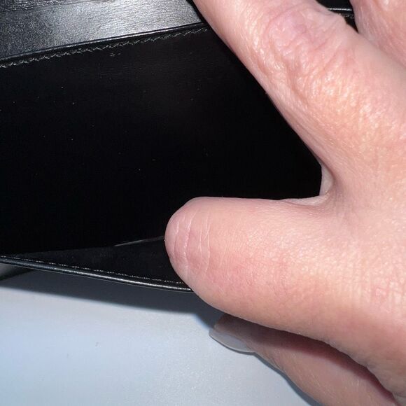 Dunhill Wallet Purse Long Wallet D Logos Black Silver Authentic - Picture 13 of 16